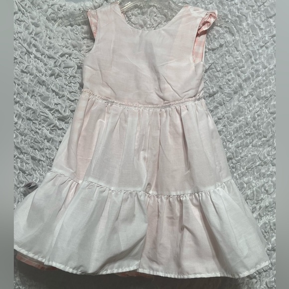MAX STUDIO PINK & WHITE GINGHAM GIRLS PORTRAIT, DRESS SIZE 6 - Picture 10 of 11
